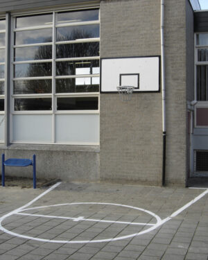 Belijning basketbalveld