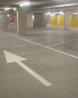 Belijning parkeergarage