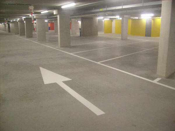 Belijning parkeergarage