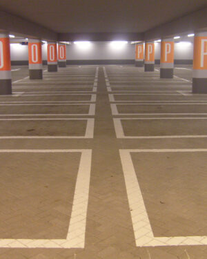 Belijning parkeergarages kaderlijnen