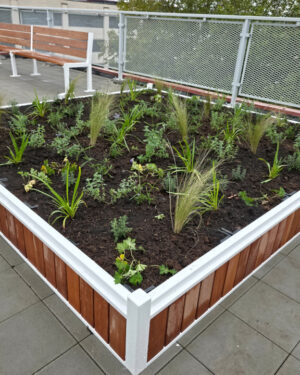 Bloembak hout op maat gemaakt