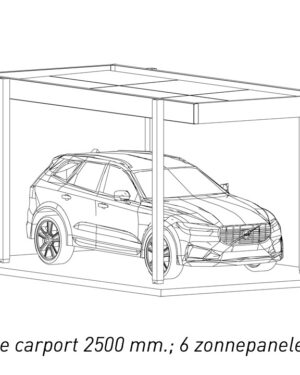 Carport met zonnepanelen