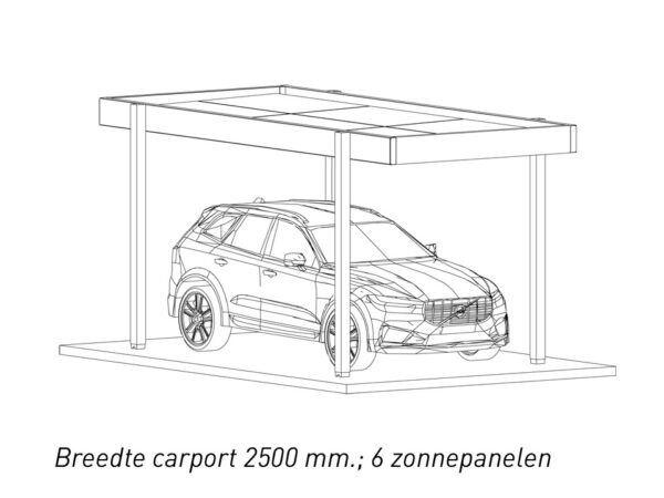 Carport met zonnepanelen