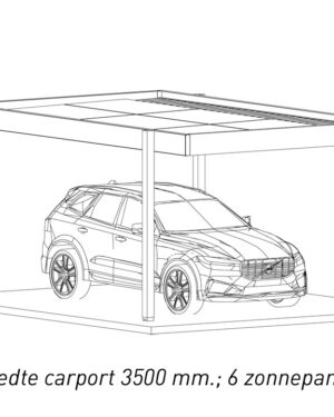 Carport met zonnepanelen