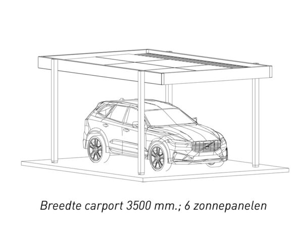 Carport met zonnepanelen