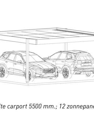 Carport met zonnepanelen