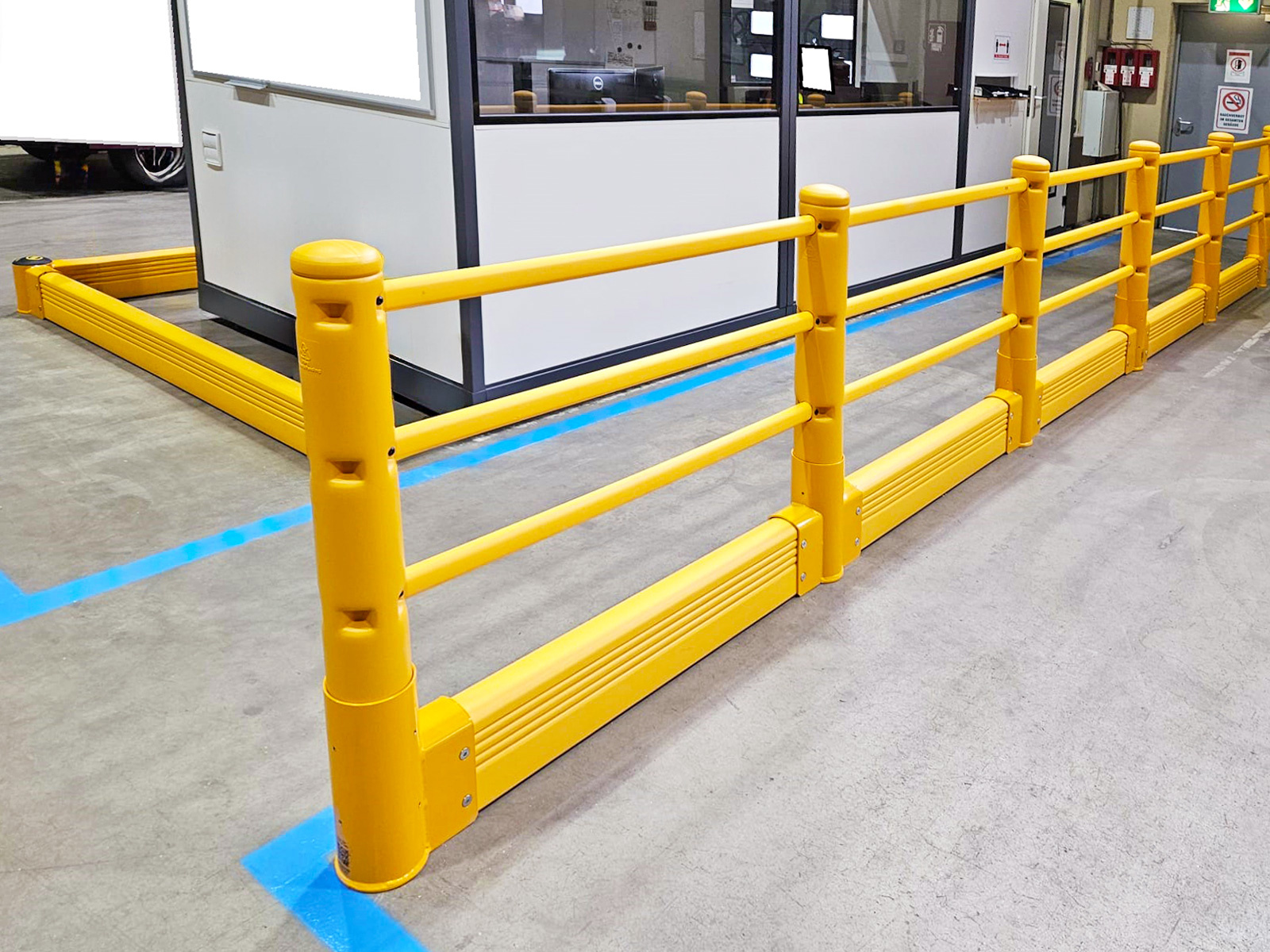 Kunststof aanrijdbeveiliging Combi barrier