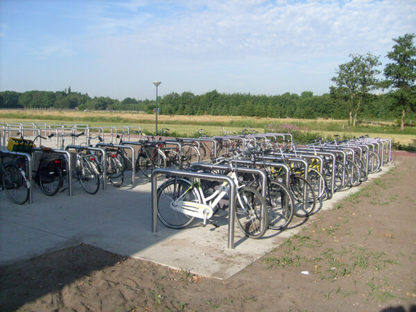 Fietsaanleunbeugel RVS 60 mm.