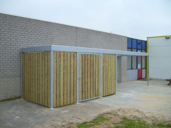 Fietsenstalling H100H200 geimpregneerd hout