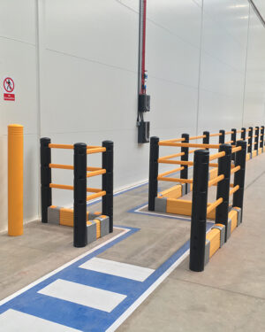 Kunststof aanrijdbeveiliging Combi Barrier