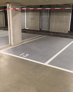 Markeringen parkeergarage cijfers