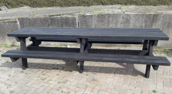 Picknicktafel Vlier 300 cm kleur zwart