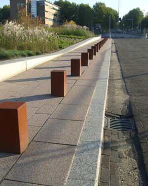 Trottoirpaal Corten staal