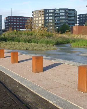 Trottoirpaal Corten staal