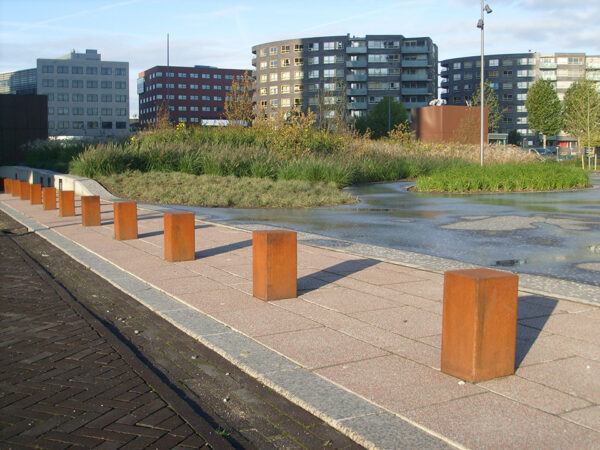 Trottoirpaal Corten staal