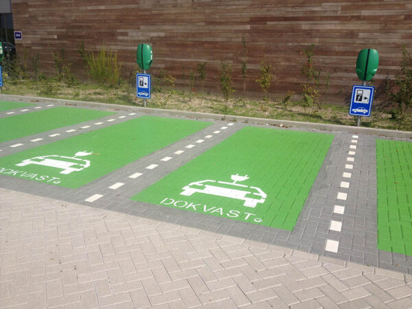 Wegmarkering parkeerterrein symbool