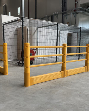 Kunststof aanrijdbeveiliging combi barrier